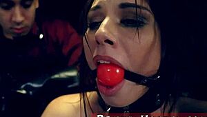 Blonde Teen Bound Tight for Extreme Vibrator Domination!