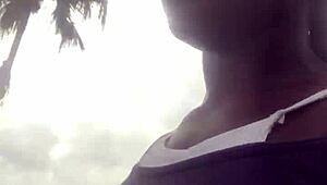 crazy bitch heads to supermarket for a lighter to smoke