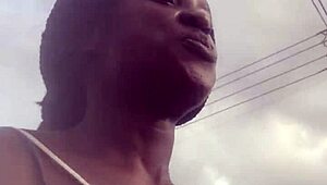 crazy bitch heads to supermarket for a lighter to smoke