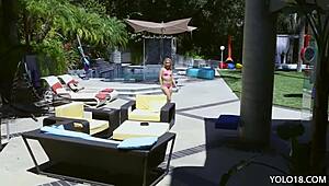 blonde teen goldie handles massive cock