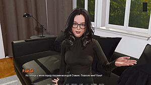 Japanese Coed in 3some Sucks Big Tits Outdoors with Old Woman