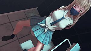 kitagawa in the toilet scene from anime