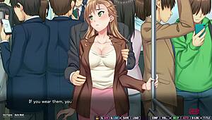 My ex-classmate trophy wife gets action in public train episode 2
