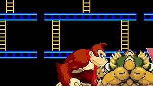 m u g e nr-18 deux with bowser and donkey kong vs mario