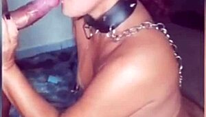 Casadinha Encoleirada Sendo Usada Pelo Dotado Tapa Na Cara Engasgo Chicote Asfixia Completo No Red