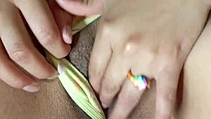 So horny I masturbated in my miniskirt until that fat curvy student orgasm hit