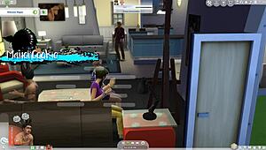 sims 4 wicked mod gets wild with neighbor’s huge tool 😜