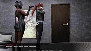 Rainha femdom domina fracote em confronto hentai