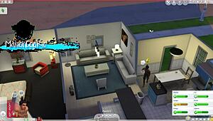 sims 4 wicked mod gets wild with neighbor’s huge tool 😜