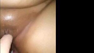 Ebony fat milf pounded by white lesbian using a strapon hard