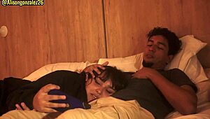 hey stepbro, i’m sleepy, let me rest on your lap, but don’t slip your dick in my mouth, okay?