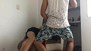 uhh, caught my stepsister and pounded her hard!