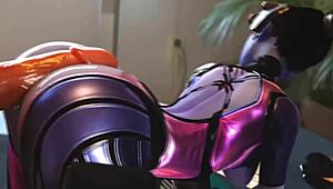 glej to ultimativno Widowmaker kompilacijo z divjimi anime hentai scenami za fane