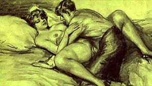 Vintage Erotic Drawings Bring Retro Passion to Life