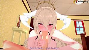 Implacable Blowjob in Azur Lane 3D Cartoon Fantasy