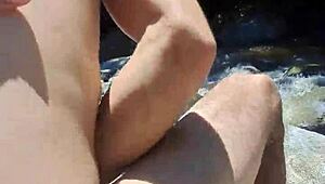 Colombian Shaved Action in Public Outdoor Scene