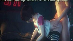 Dva Rides Hard in Wild Anime Hentai Cowgirl Action