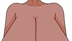 Hentai speed painting featuring big tits and adorable characters.