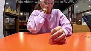 Why does my step-brother control my Lovense in public? I’m spreading wide for him.