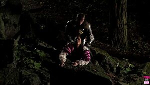 knight, uh, fuks hot brunette outdoors doggy n cowgirl all nite!