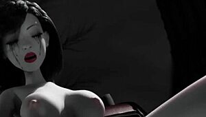 Scopata selvaggia in 3D animato con una ragazza dalle tette grandi! 🍆