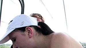 uh, i can’t believe this old man’s touchin’ a young girl’s pussy, but damn, he’s got a small one in this free vid