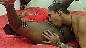 Halloween reversed with Nutella couple smearing cock in wild fun