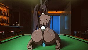 feeling the pleasure of big tits and blowjob in hentai