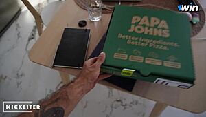 Pizza girl ate my pizza and tried to run away