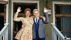 Dude, College Boy Bangs Uncle’s Hot Nerdy Wife! 😜