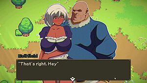 Hentai game NTR: intensely masturbate my elf slut until she cums.