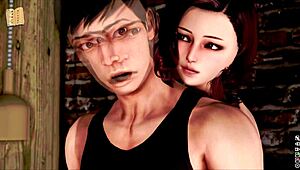 What happens in the inn 76 of this anime hentai game?