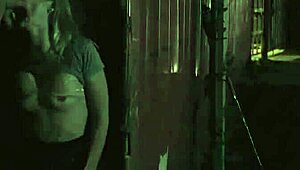 Girl dominates old man and teen babe in bondage