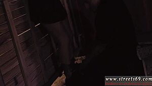 Girl dominates old man and teen babe in bondage