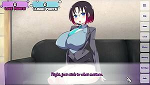 sexig drakjungfru elma hatar förspel i hentai-spel 😘