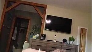 Intimate Sextape Captures Beautiful Wife and Husband in Passionate Creampie Action at Home