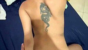 My friend slams my ass hard, pain mixes with hot cum inside.