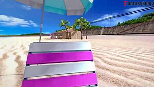 Gwen Tennyson bikini dikongkek di pantai awam