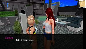 MILF gets fucked by big cock in family scene