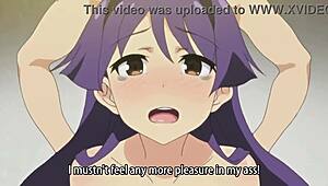 I try to do anal sex in this hentai anime
