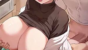 コンパート1でワイルドなカートゥーンアクション。アニメヘンタイシーンが純粋ファイア。