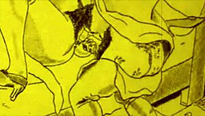 Vintage Hentai-Zeichnungen werden lebendig mit heißen dampfenden Szenen