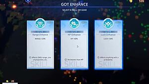 Check out giant naked space waifu in hentai game!