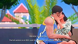 courtside passion in 3d hentai gets naughty in this preview version