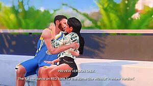 courtside passion in 3d hentai gets naughty in this preview version