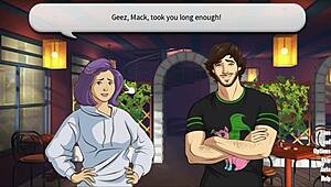 kissing two men with crushes and recalling the memory