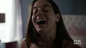 Abbie Maley rides cowgirl in hot girl summer with shaved close-up action