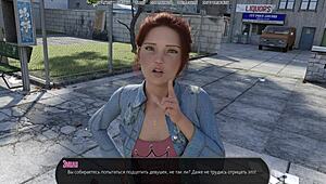 just playing halfway house part 17, blonde gets naughty in public 3d game action.