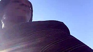 Crazybitch teases with her big ass twerking outdoor