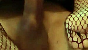 Juanlatino Fucks Her In Fishnets, Cums On Basque Feet
